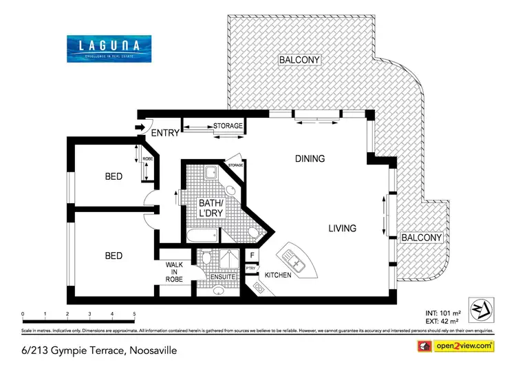Floorplan of Homely unit listing, 6/213 Gympie Terrace, Noosaville QLD 4566