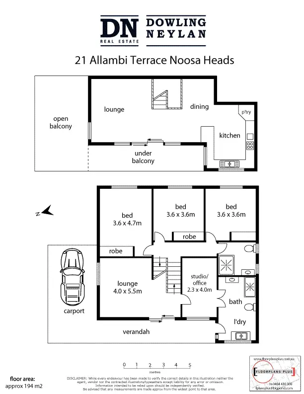 Floorplan of Homely house listing, 21 Allambi Terrace, Noosa Heads QLD 4567