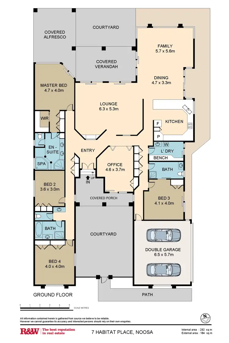 Floorplan of Homely house listing, 7 Habitat Place, Noosa Heads QLD 4567