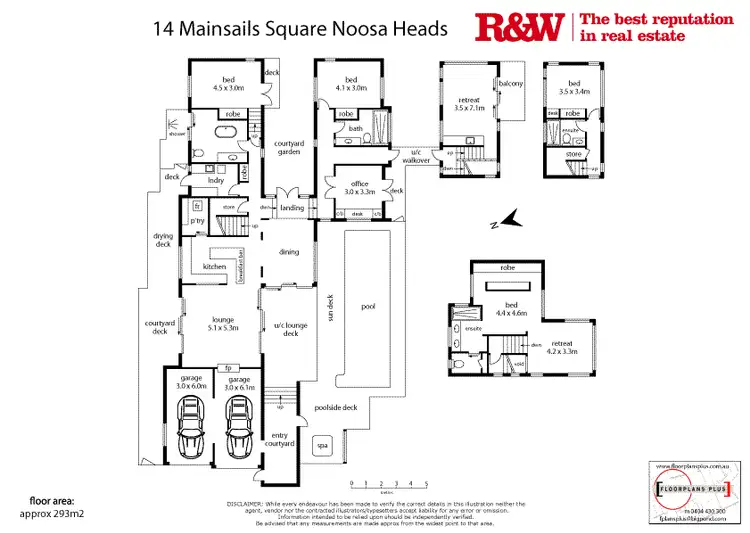 Floorplan of Homely house listing, 14 Mainsails Square, Noosa Heads QLD 4567