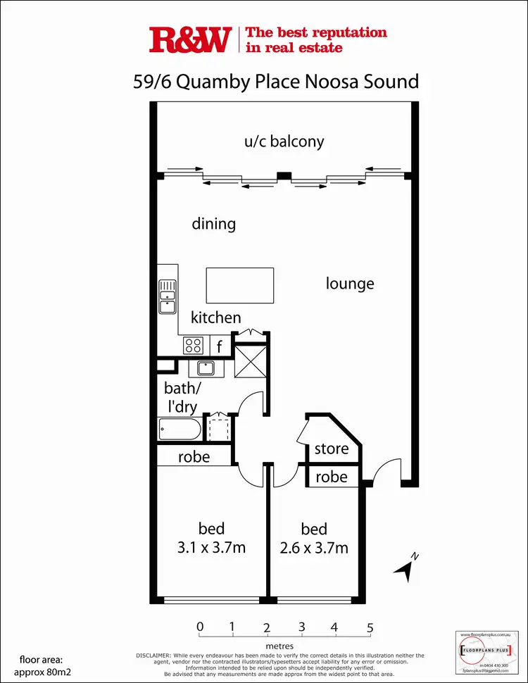 Floorplan of Homely apartment listing, 59/6 'Noosa Harbour Resort' Quamby Place, Noosa Heads QLD 4567
