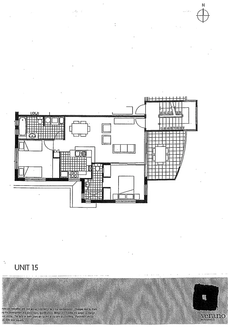 Floorplan of Homely unit listing, 15/283-285 Weyba Road, Noosaville QLD 4566