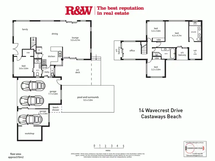 Floorplan of Homely house listing, 14 Wavecrest Drive, Castaways Beach QLD 4567