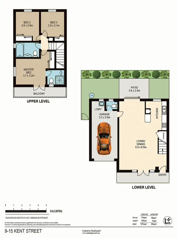 Floorplan of Homely townhouse listing, 9/15 Kent Street, Coorparoo QLD 4151