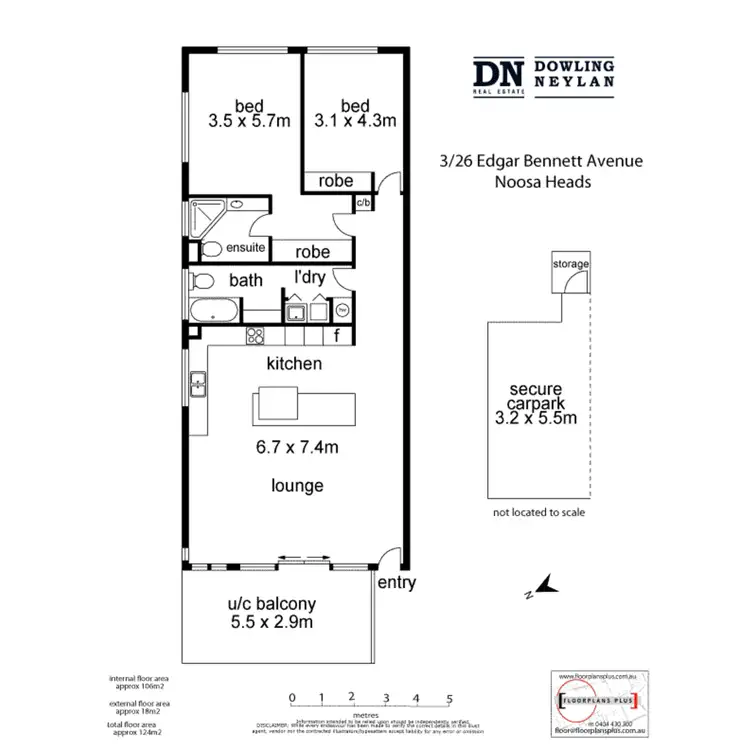 Floorplan of Homely apartment listing, 3/26 Edgar Bennett Avenue, Noosa Heads QLD 4567