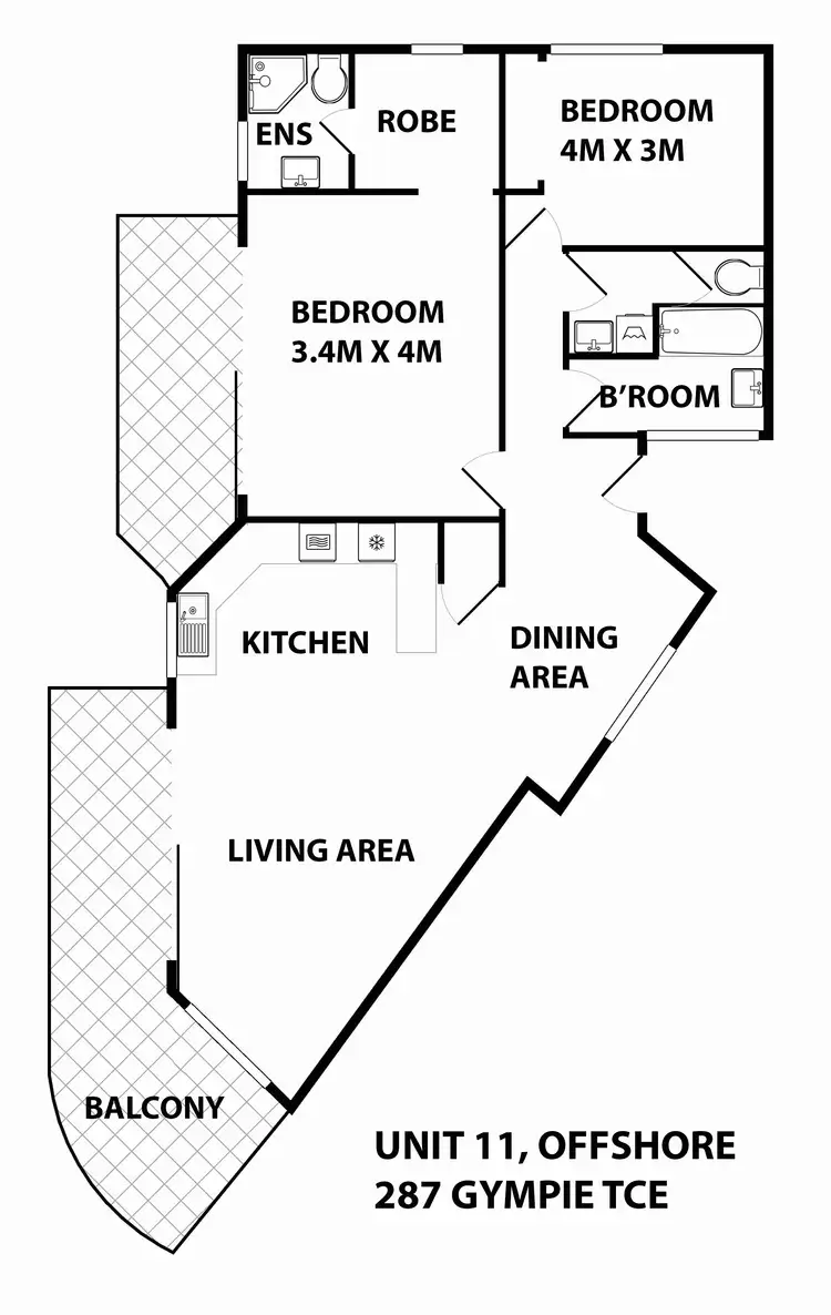 Floorplan of Homely unit listing, 11/287 Gympie Terrace, Noosaville QLD 4566