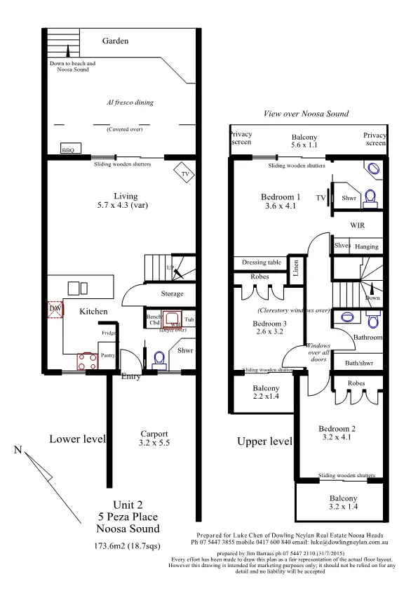 Floorplan of Homely unit listing, 2/5 Peza Court, Noosa Heads QLD 4567
