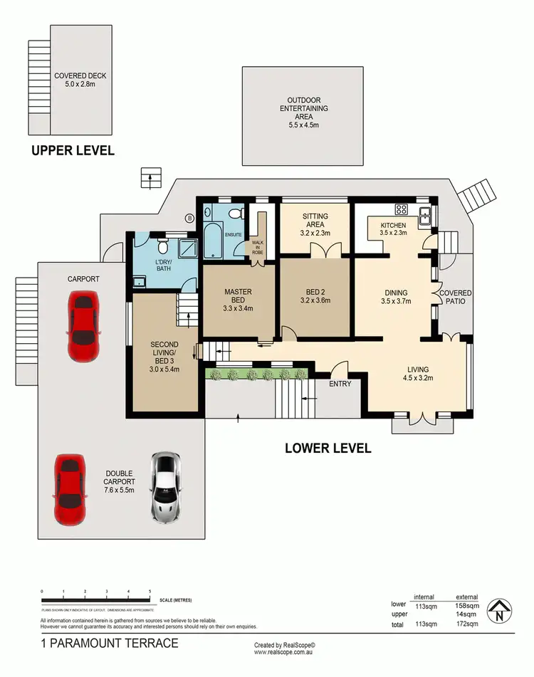 Floorplan of Homely house listing, 1 Paramount Terrace, Seven Hills QLD 4170
