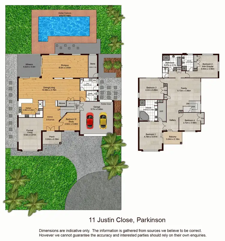 Floorplan of Homely house listing, 11 Justin Close, Parkinson QLD 4115