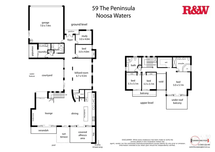 Floorplan of Homely house listing, 59 The Peninsula, Noosa Waters QLD 4566