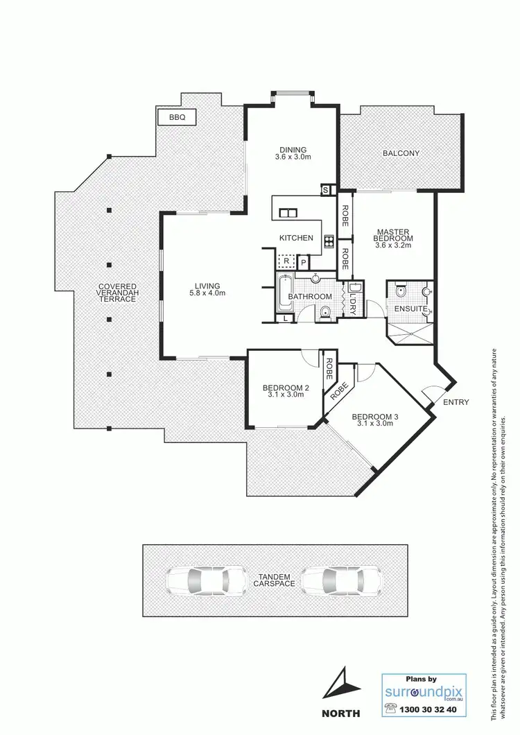 Floorplan of Homely unit listing, L5/451 Gregory Terrace, Spring Hill QLD 4000