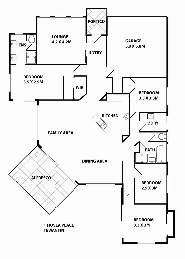 Floorplan of Homely house listing, 1 Hovea Place, Tewantin QLD 4565