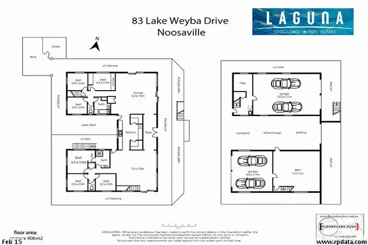 Floorplan of Homely house listing, 83 Lake Weyba Drive, Noosaville QLD 4566