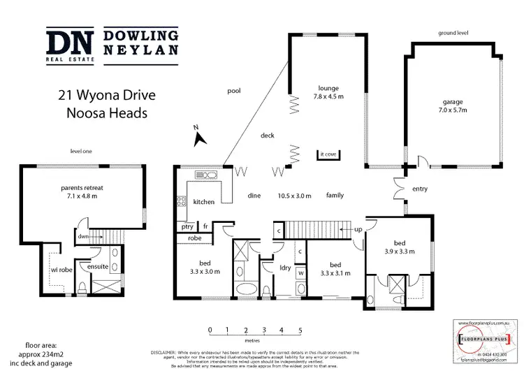 Floorplan of Homely house listing, 21 Wyona Drive, Noosa Heads QLD 4567