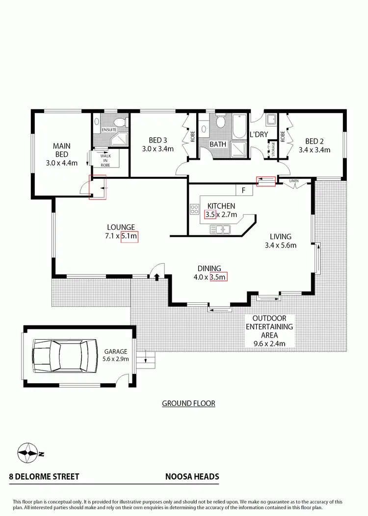 Floorplan of Homely house listing, 8 Delorme Street, Noosa Heads QLD 4567