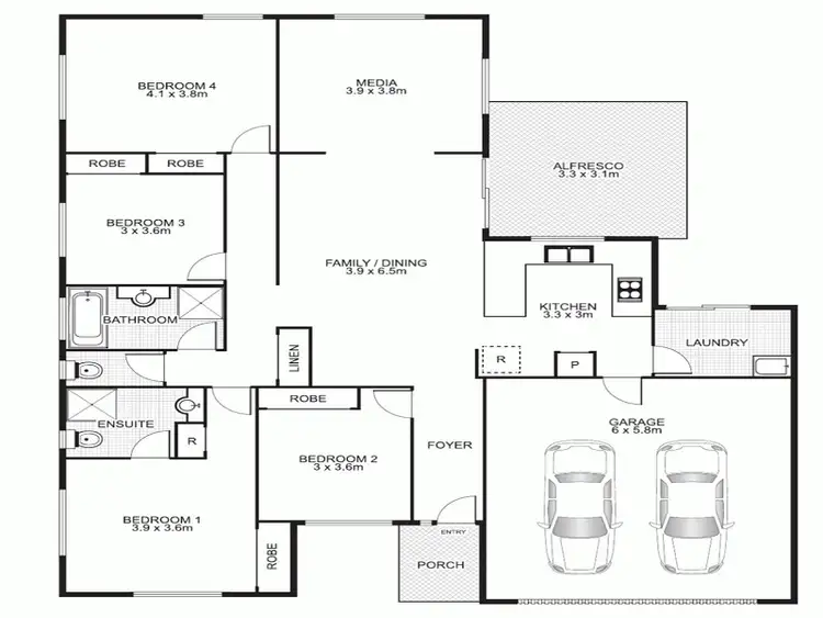 Floorplan of Homely house listing, 6 Brush Box Court, Beerwah QLD 4519