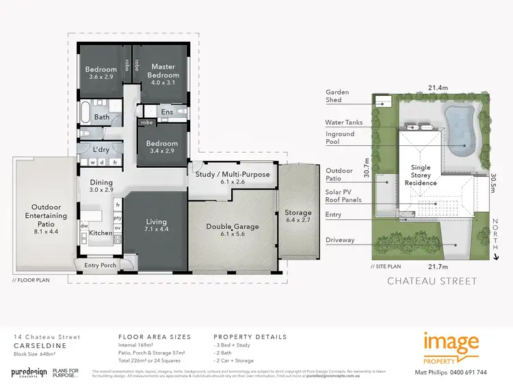 Floorplan of Homely house listing, 14 Chateau St, Carseldine QLD 4034