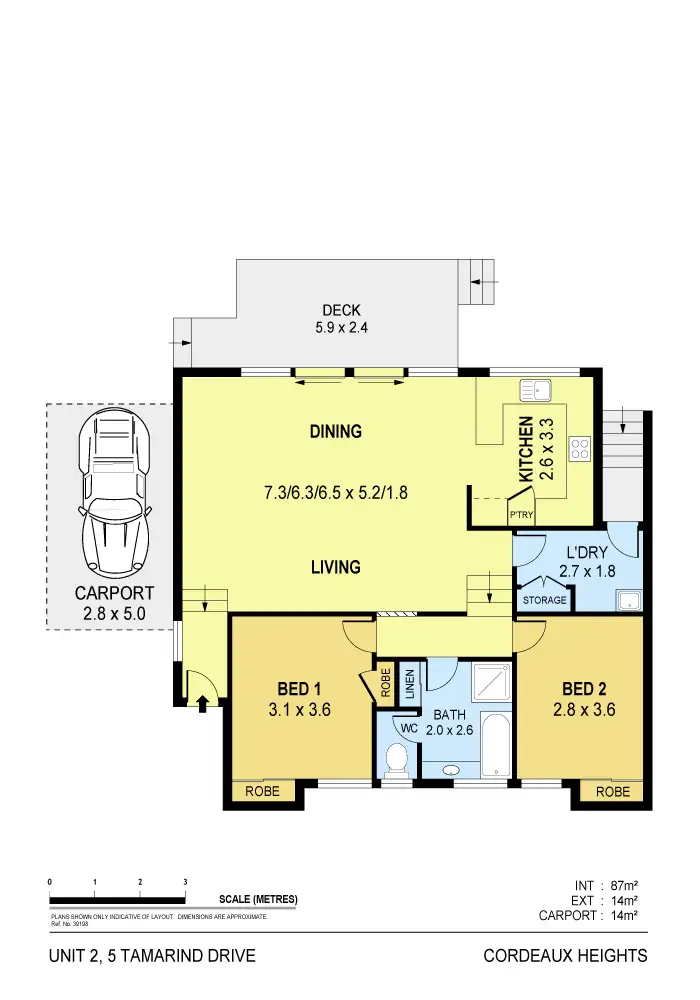 Floorplan of Homely villa listing, 2/5 Tamarind Drive, Cordeaux Heights NSW 2526