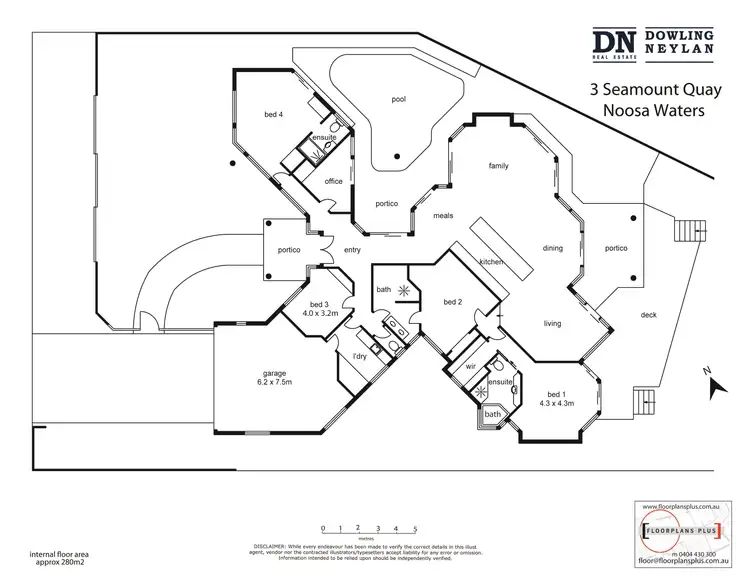 Floorplan of Homely house listing, 3 Seamount Quay, Noosa Waters QLD 4566