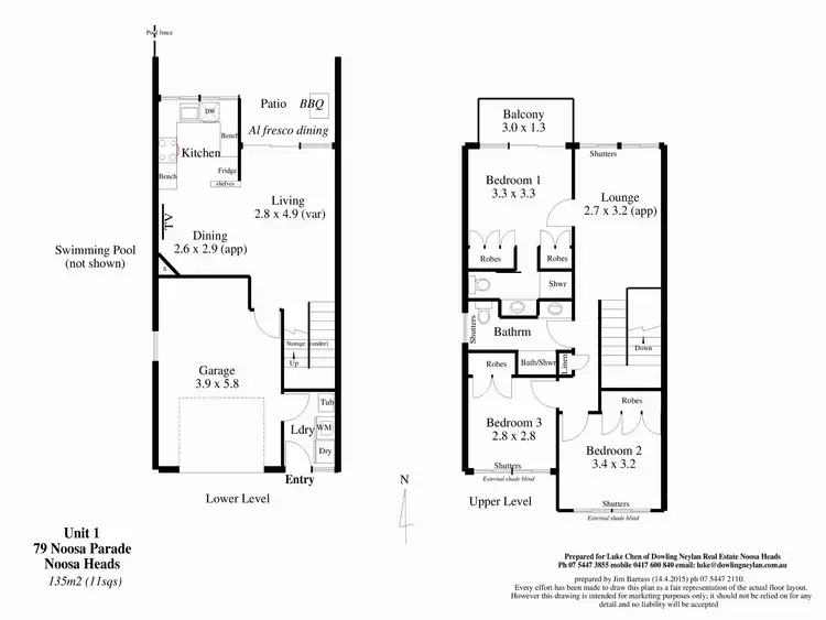 Floorplan of Homely unit listing, 1/79 Noosa Parade, Noosa Sound QLD 4567