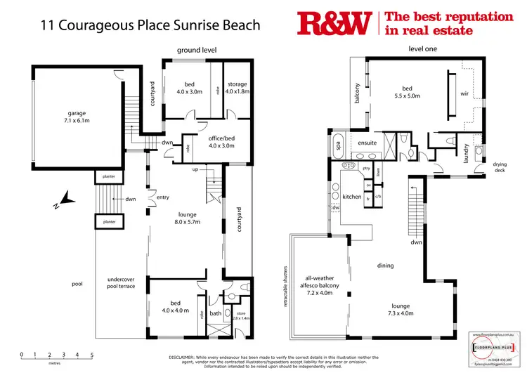 Floorplan of Homely house listing, 11 Courageous Place, Sunrise Beach QLD 4567