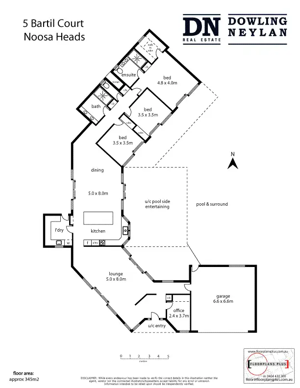 Floorplan of Homely house listing, 5 Bartill Court, Noosa Heads QLD 4567