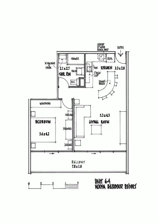 Floorplan of Homely unit listing, 64/6 Quamby Place, Noosa Sound QLD 4567
