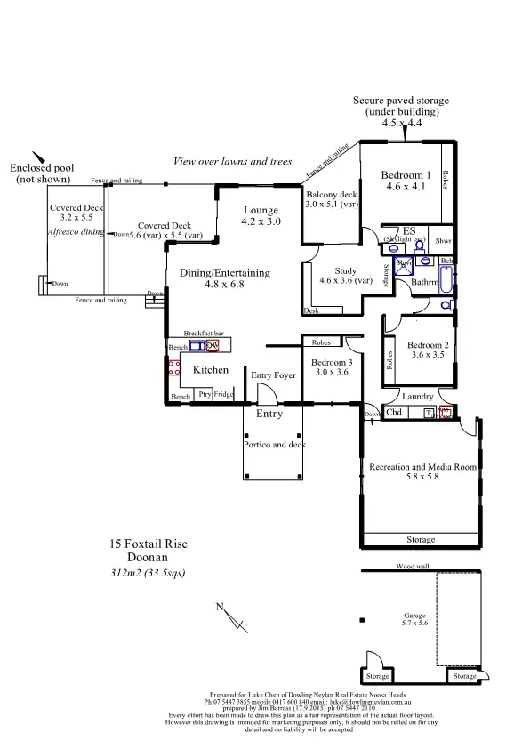 Floorplan of Homely house listing, 15 Foxtail Rise, Doonan QLD 4562