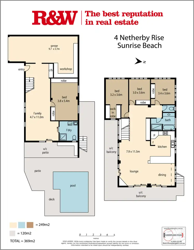 Floorplan of Homely house listing, 4 Netherby Rise, Sunrise Beach QLD 4567