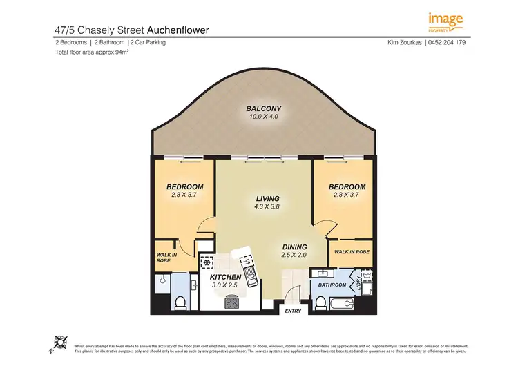 Floorplan of Homely apartment listing, 47/5 Chasely Street, Auchenflower QLD 4066