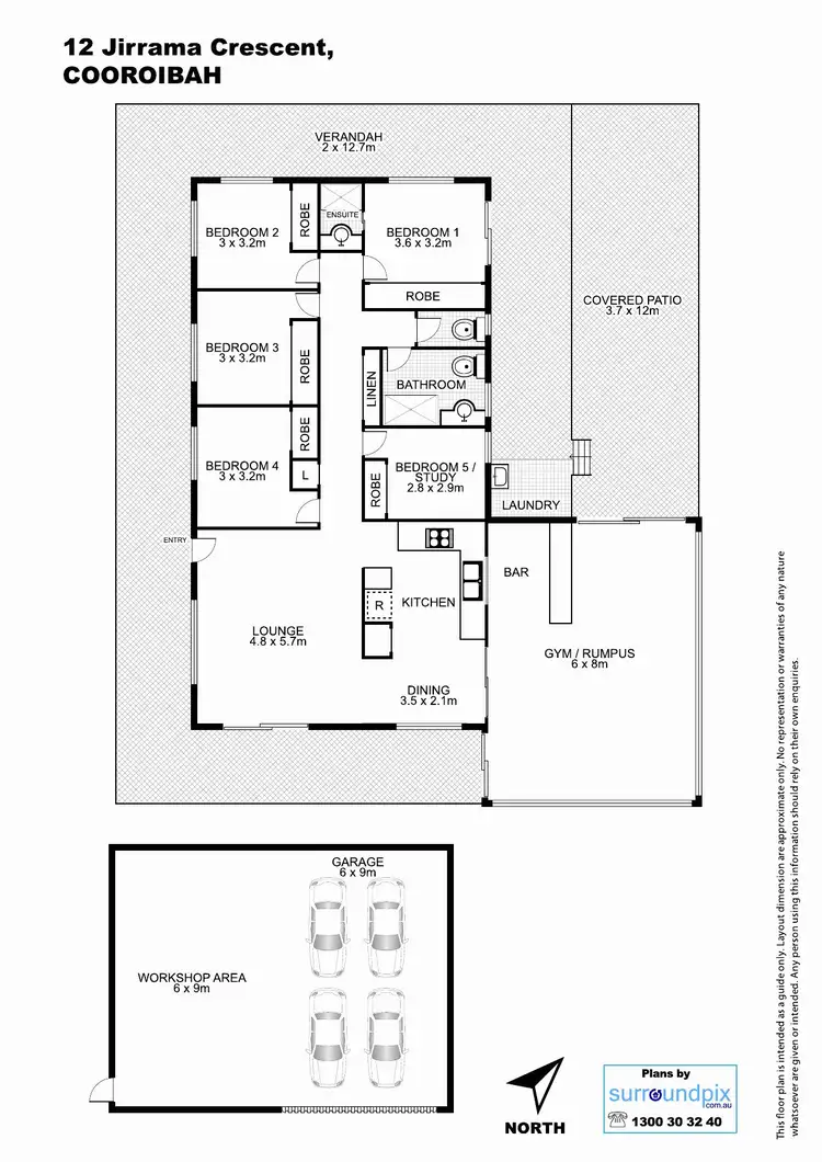 Floorplan of Homely house listing, 12 Jirrima Crescent, Cooroibah QLD 4565