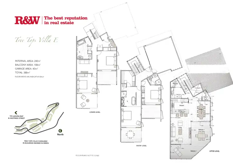 Floorplan of Homely villa listing, 5108/5 'Peppers Resort' Morwong Drive, Noosa Heads QLD 4567