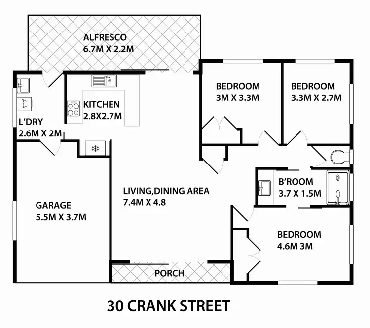 Floorplan of Homely house listing, 30 Crank Street, Tewantin QLD 4565