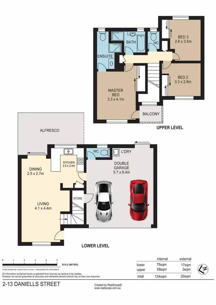 Floorplan of Homely townhouse listing, 2/13 Daniells Street, Carina QLD 4152