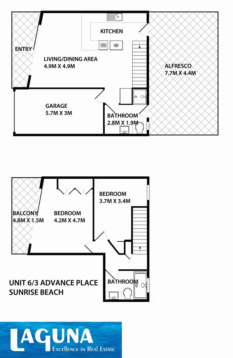Floorplan of Homely unit listing, 6/3 Advance Place, Sunrise Beach QLD 4567