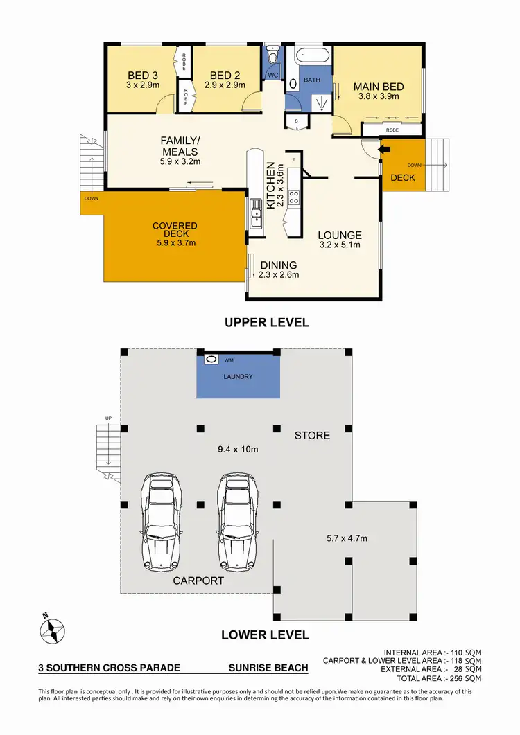 Floorplan of Homely house listing, 3 Southern Cross Parade, Sunrise Beach QLD 4567