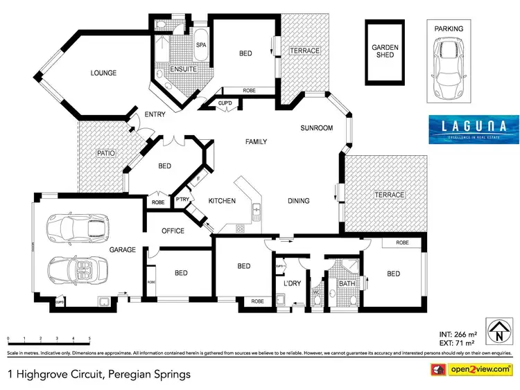 Floorplan of Homely house listing, 1 Highgrove Circuit, Peregian Springs QLD 4573