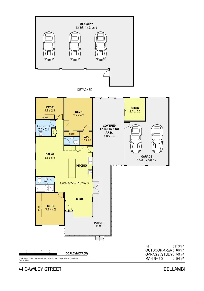 Floorplan of Homely house listing, 44 Cawley Street, Bellambi NSW 2518