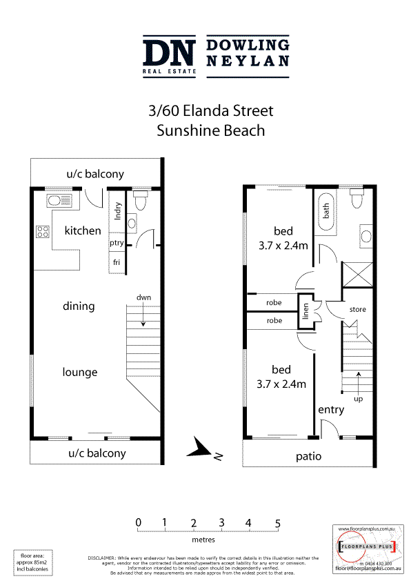 Floorplan of Homely townhouse listing, 3/60 Elanda Street, Sunshine Beach QLD 4567