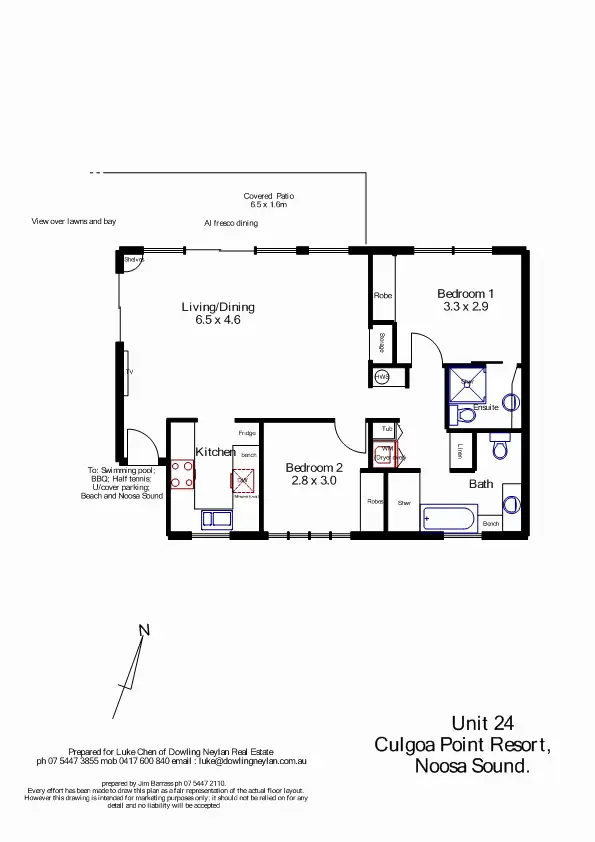 Floorplan of Homely unit listing, 24/5 Quamby Place, Noosa Sound QLD 4567