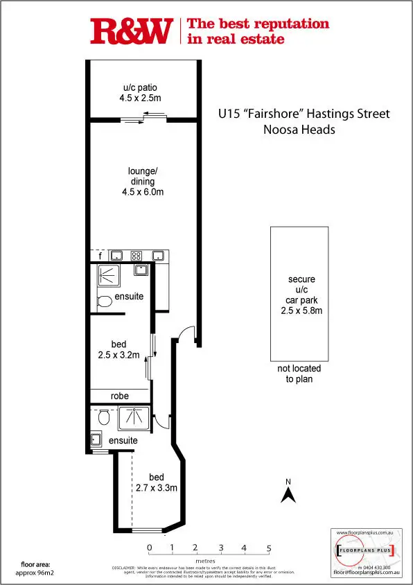 Floorplan of Homely apartment listing, 15/41'Fairshore' Hastings Street, Noosa Heads QLD 4567