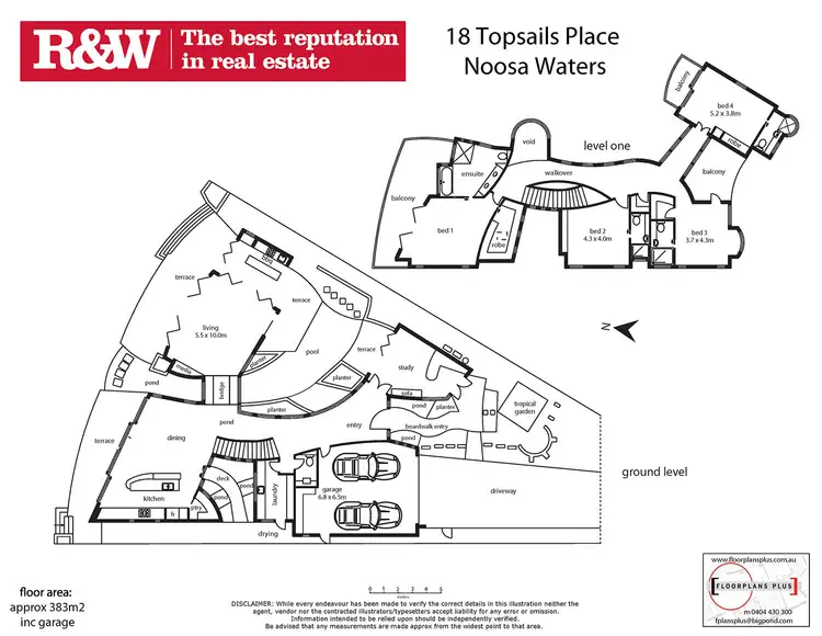 Floorplan of Homely house listing, 18 Topsails Place, Noosa Waters QLD 4566