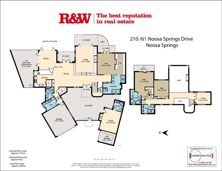 Floorplan of Homely villa listing, 210/61 'The Point' Noosa Springs Drive, Noosa Springs QLD 4567