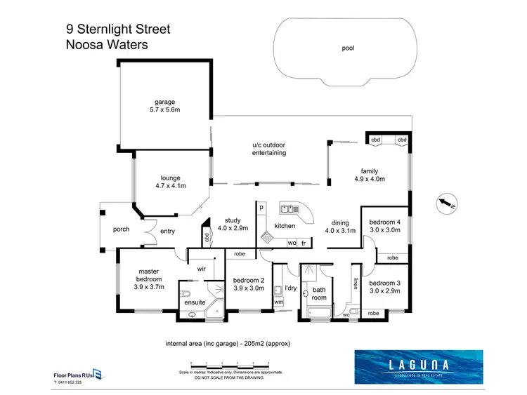 Floorplan of Homely house listing, 9 Sternlight Street, Noosa Waters QLD 4566