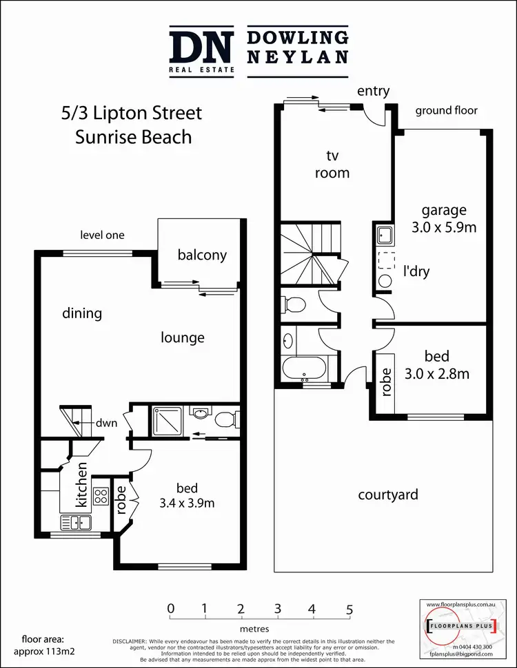 Floorplan of Homely townhouse listing, 5/3 Lipton Street, Sunrise Beach QLD 4567