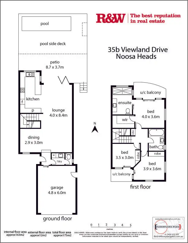 Floorplan of Homely townhouse listing, 35B Viewland Drive, Noosa Heads QLD 4567