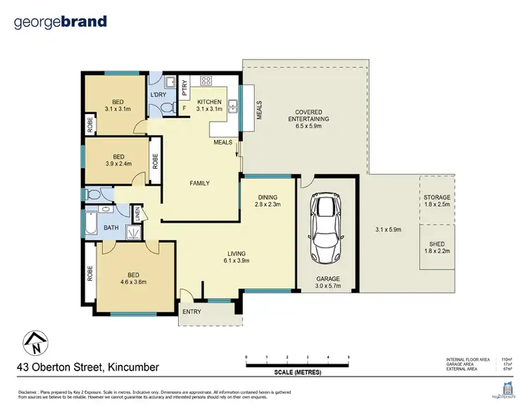Floorplan of Homely house listing, 43 Oberton St, Kincumber NSW 2251
