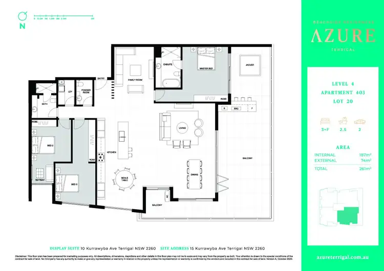 Floorplan of Homely unit listing, 403/15 Kurrawyba Avenue, Terrigal NSW 2260