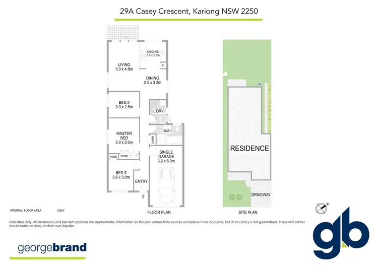 Floorplan of Homely semi-detached listing, 29a Casey Crescent, Kariong NSW 2250