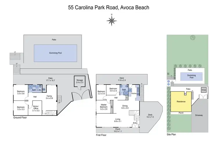 Floorplan of Homely house listing, 55 Carolina Park Road, Avoca Beach NSW 2251
